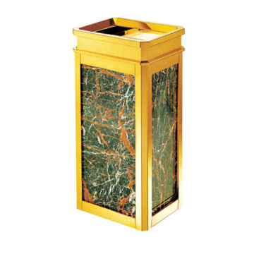 Stainless Steel Waste Bin with Ashtray for Lobby (YW0045)